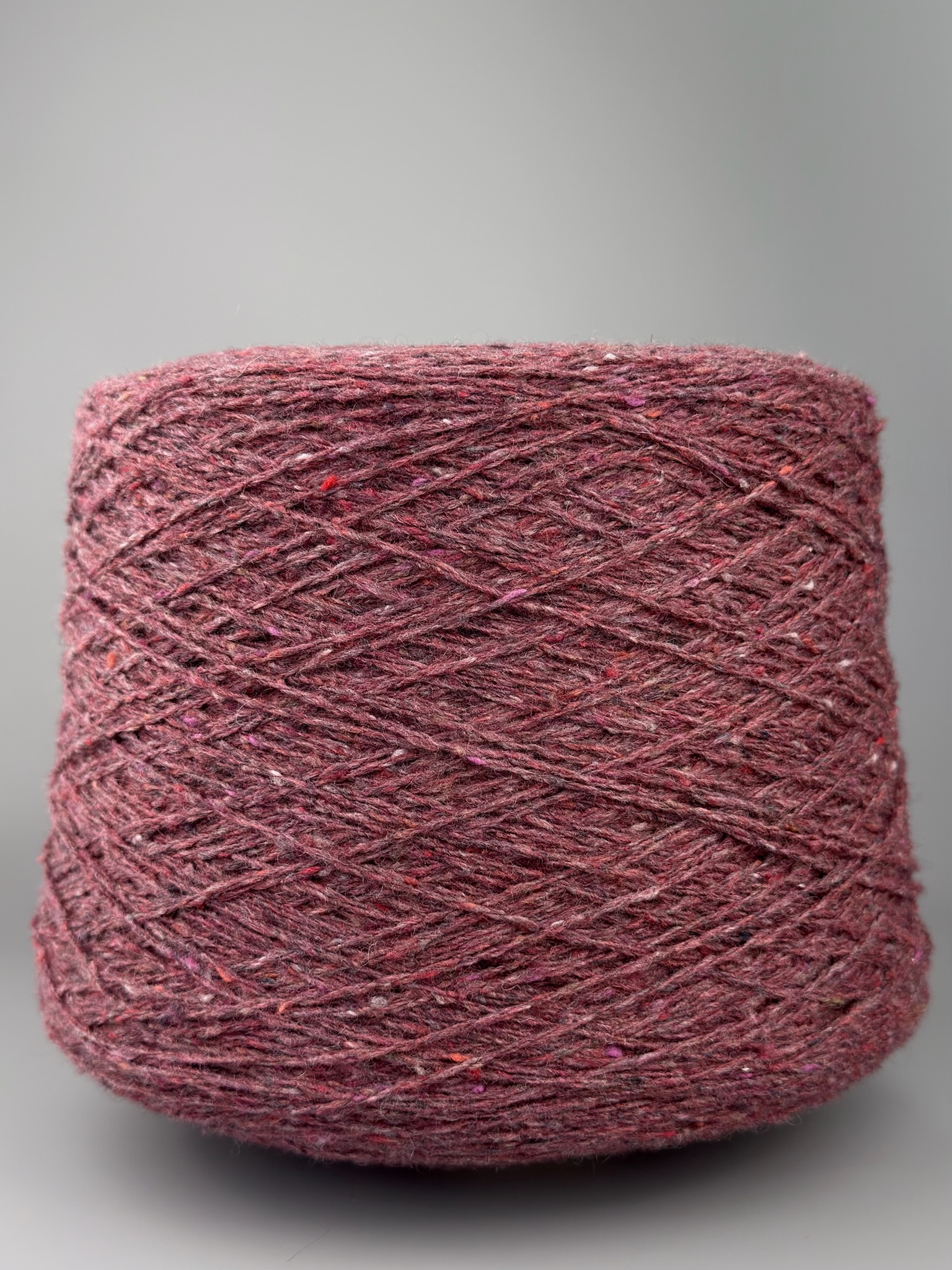 The Royal Collection Tweed Nm 2/6000 aus Kaschmir, Wolle und Seide col. Weinrot foto 2